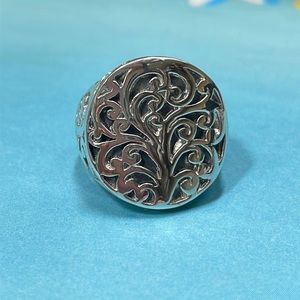 Sterling Silver Statement Ring, Size 8